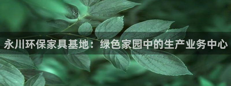 杏宇官网客服：永川环保家具基地：绿色家园中的生产业务中心