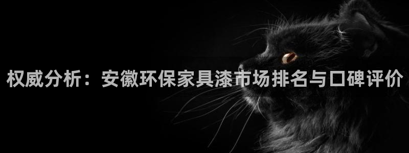 杏宇代理登录中心怎么进：权威分析：安徽环保家具漆市场排名与口