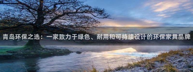 杏宇平台几年了：青岛环保之选：一家致力于绿色、耐用和可持续设